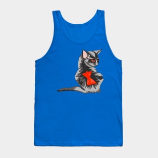 Black Widow Cat Tank Top